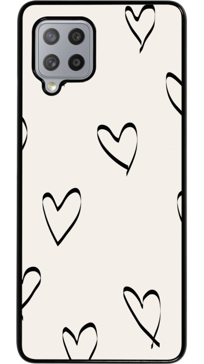 Coque Samsung Galaxy A42 5G - Valentine 2023 minimalist hearts