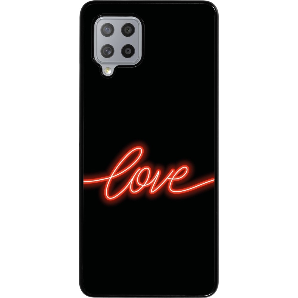 Coque Samsung Galaxy A42 5G - Valentine 2023 neon love