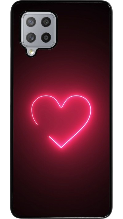 Coque Samsung Galaxy A42 5G - Valentine 2023 single neon heart