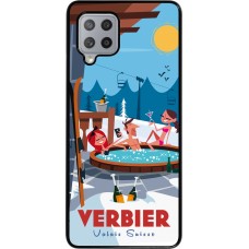 Samsung Galaxy A42 5G Case Hülle - Verbier Mountain Jacuzzi