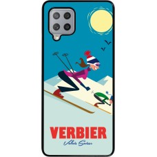 Samsung Galaxy A42 5G Case Hülle - Verbier Ski Downhill