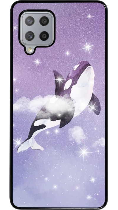 Coque Samsung Galaxy A42 5G - Whale in sparking stars