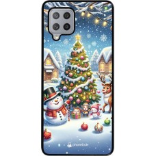 Samsung Galaxy A42 5G Case Hülle - Weihnachten 2023 Schneemann und Tannenbaum