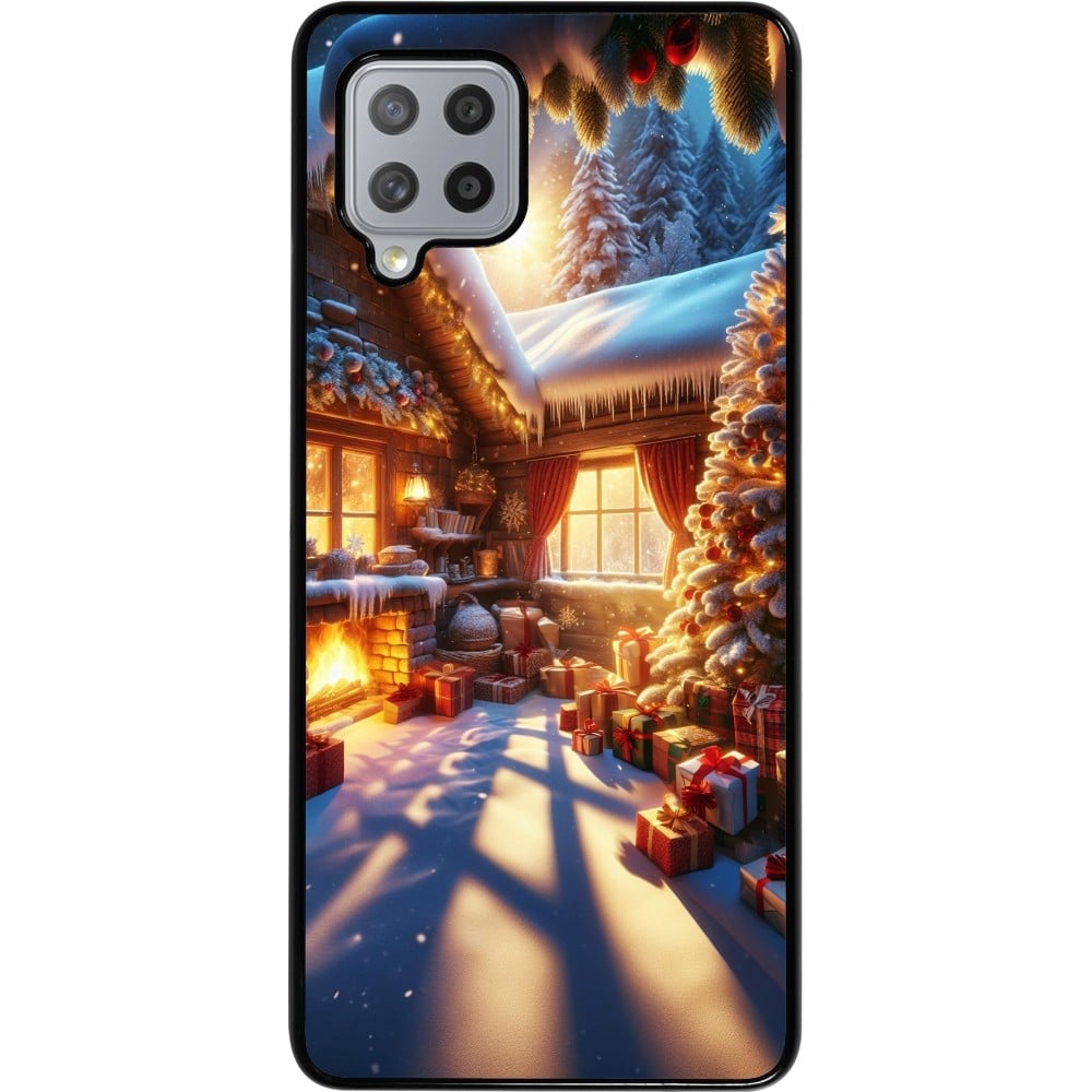 Samsung Galaxy A42 5G Case Hülle - Weihnachten Chalet Feerie