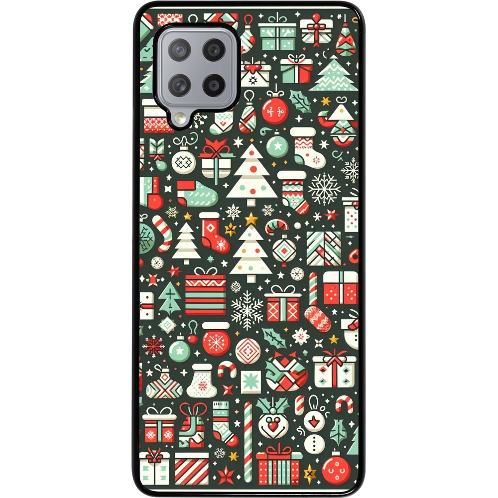Samsung Galaxy A42 5G Case Hülle - Weihnachten 2023 Flachmuster