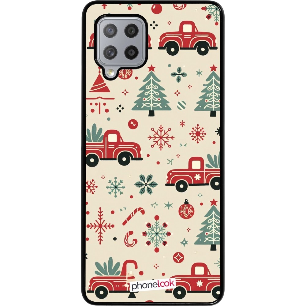 Samsung Galaxy A42 5G Case Hülle - Weihnachten 2024 Lkw Tanne