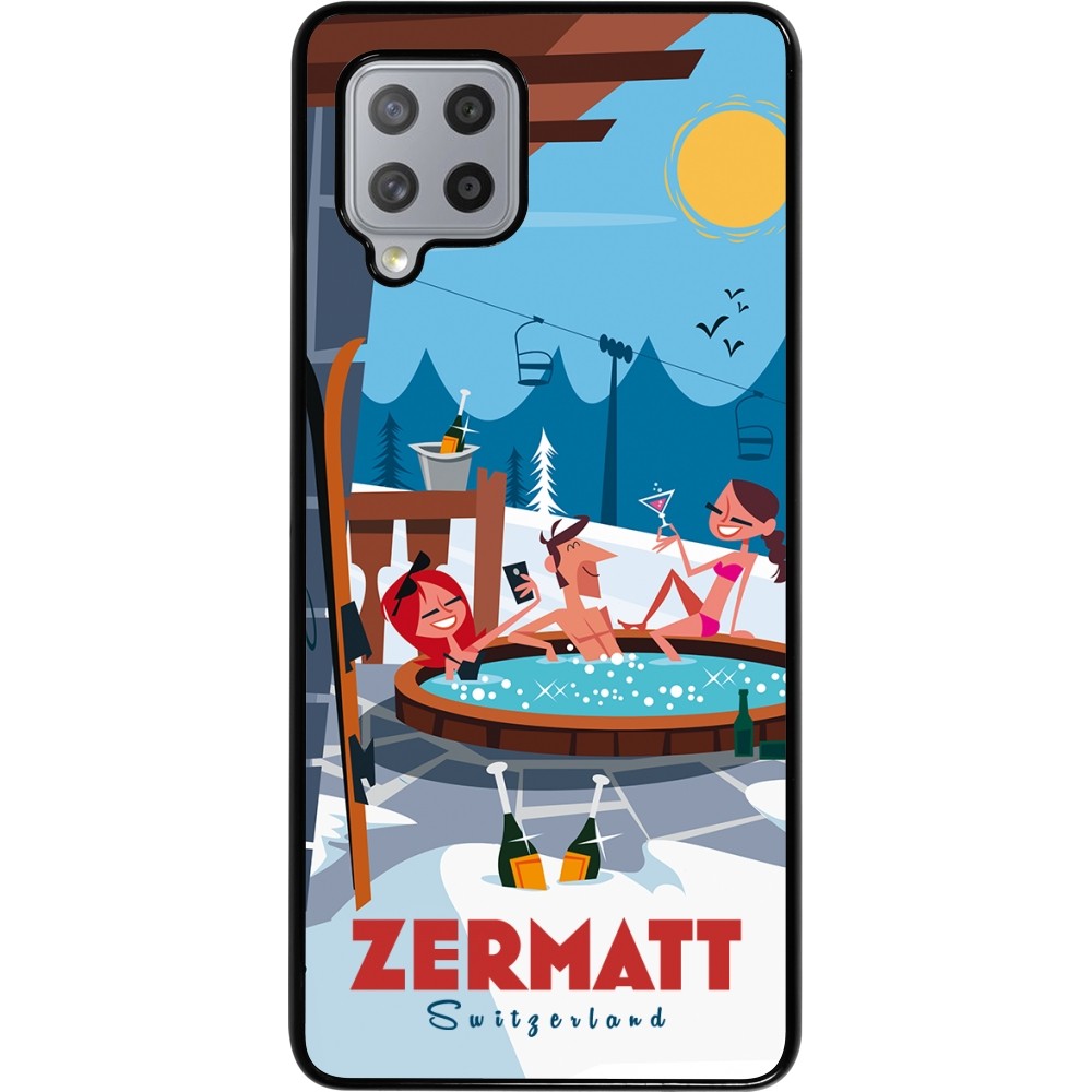 Samsung Galaxy A42 5G Case Hülle - Zermatt Mountain Jacuzzi