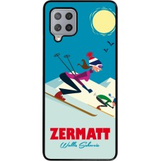 Samsung Galaxy A42 5G Case Hülle - Zermatt Ski Downhill