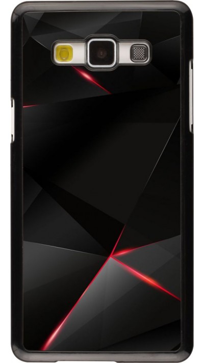 Coque Samsung Galaxy A5 - Black Red Lines