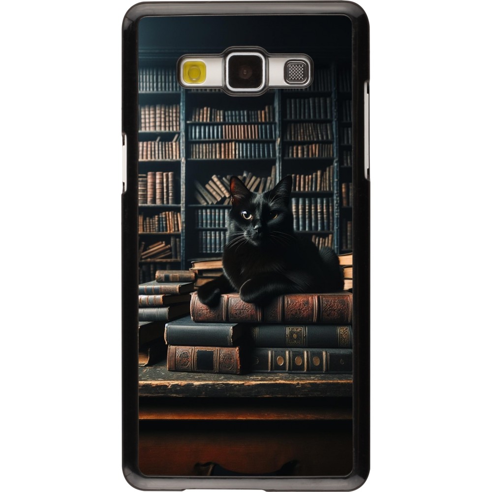 Coque Samsung Galaxy A5 (2015) - Chat livres sombres