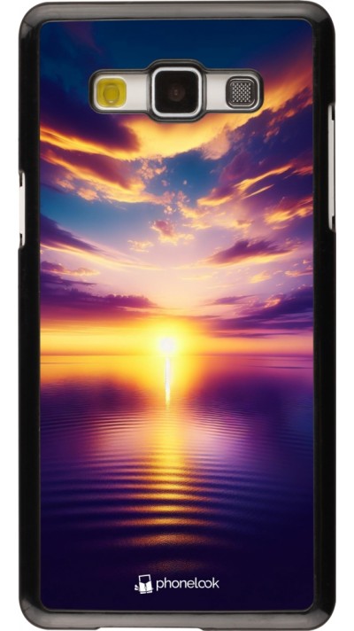 Coque Samsung Galaxy A5 (2015) - Coucher soleil jaune violet