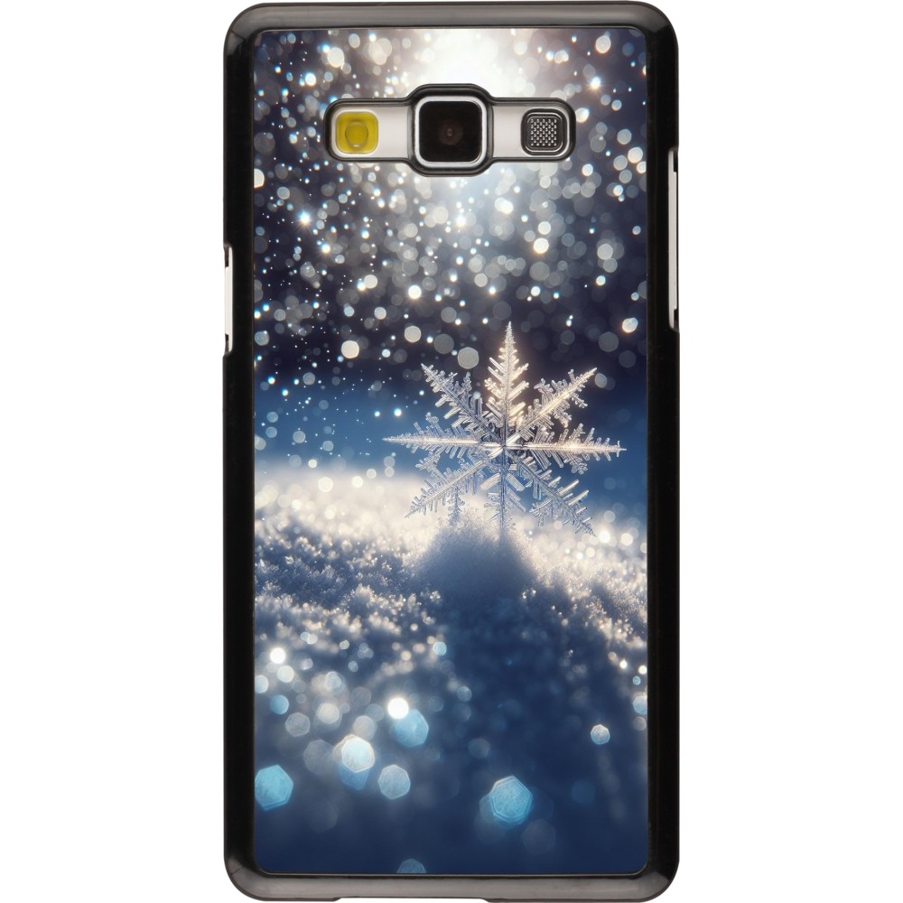 Samsung Galaxy A5 (2015) Case Hülle - Schneeflocke Solar Glanz