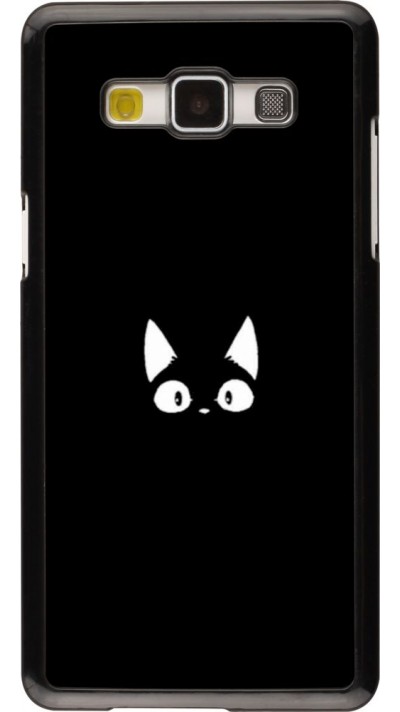 Coque Samsung Galaxy A5 (2015) - Funny cat on black