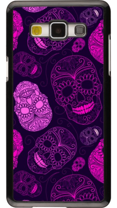 Coque Samsung Galaxy A5 (2015) - Halloween 2023 pink skulls