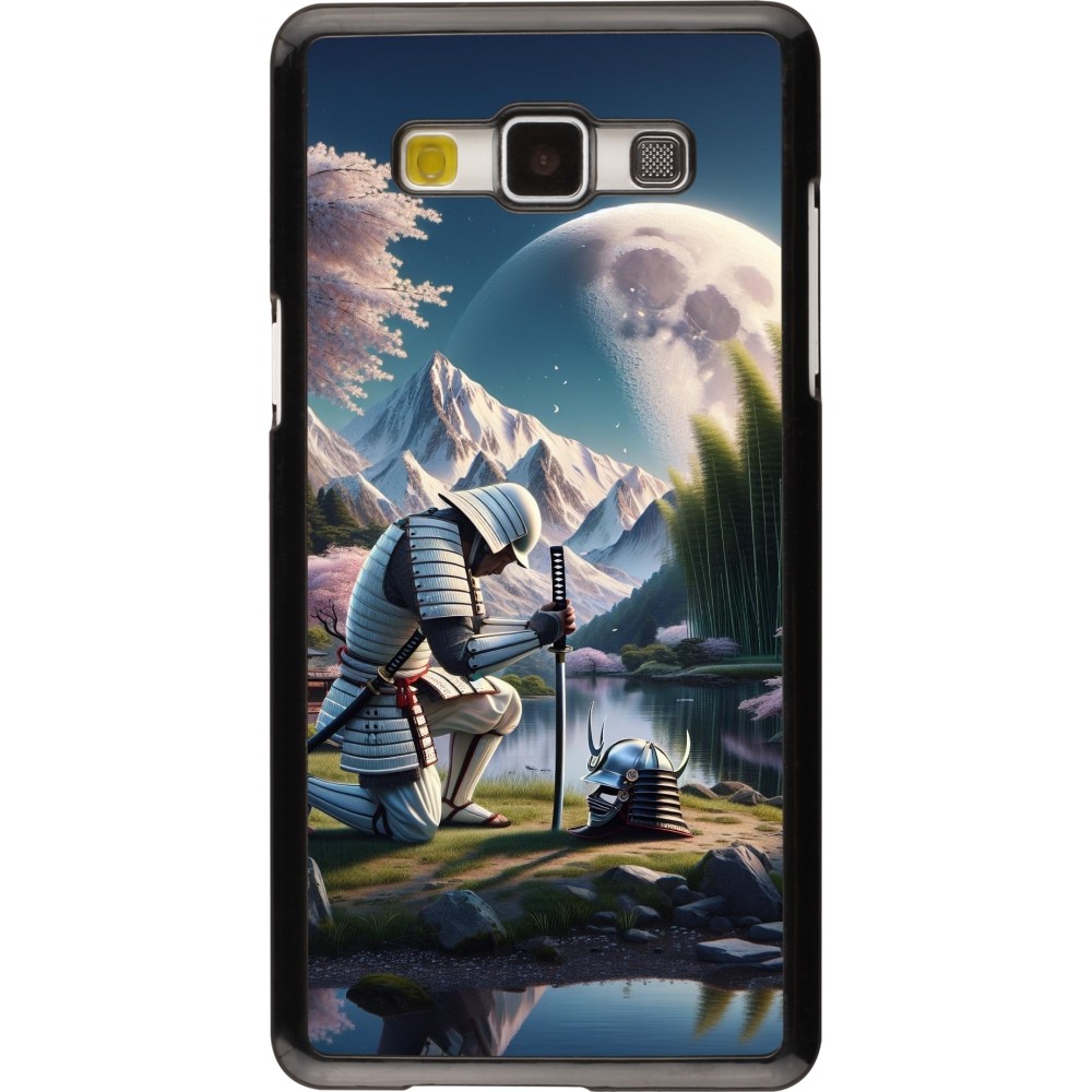 Samsung Galaxy A5 (2015) Case Hülle - Samurai Katana Mond