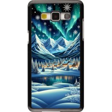 Coque Samsung Galaxy A5 (2015) - Snowy Mountain Village Lake night