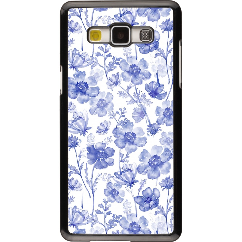 Samsung Galaxy A5 (2015) Case Hülle - Spring 23 watercolor blue flowers