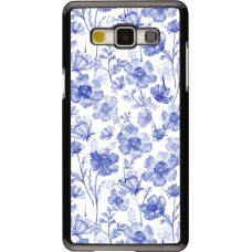 Samsung Galaxy A5 (2015) Case Hülle - Spring 23 watercolor blue flowers