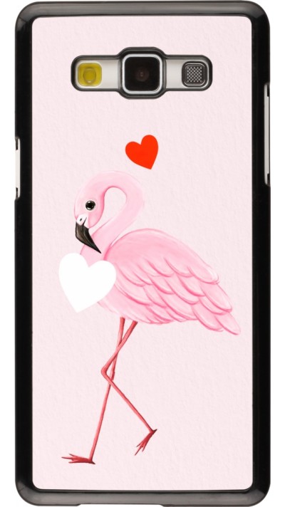 Coque Samsung Galaxy A5 (2015) - Valentine 2023 flamingo hearts