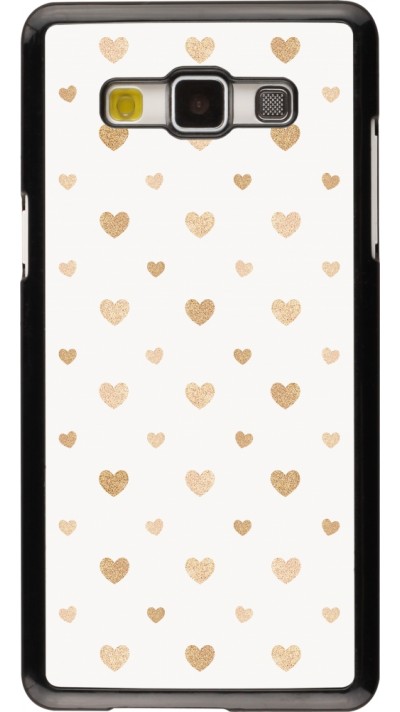 Coque Samsung Galaxy A5 (2015) - Valentine 2023 multiple gold hearts