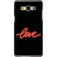 Samsung Galaxy A5 (2015) Case Hülle - Valentine 2023 neon love