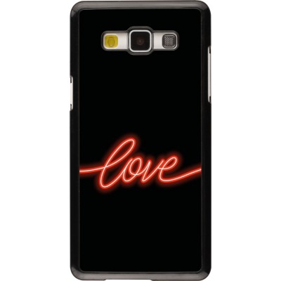 Samsung Galaxy A5 (2015) Case Hülle - Valentine 2023 neon love