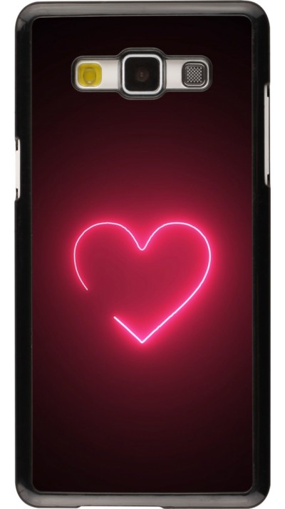 Coque Samsung Galaxy A5 (2015) - Valentine 2023 single neon heart