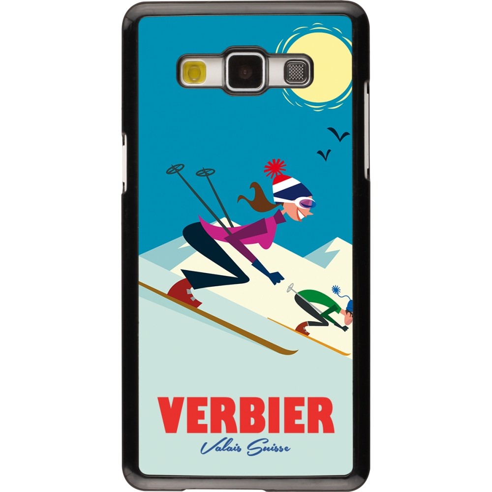 Samsung Galaxy A5 (2015) Case Hülle - Verbier Ski Downhill
