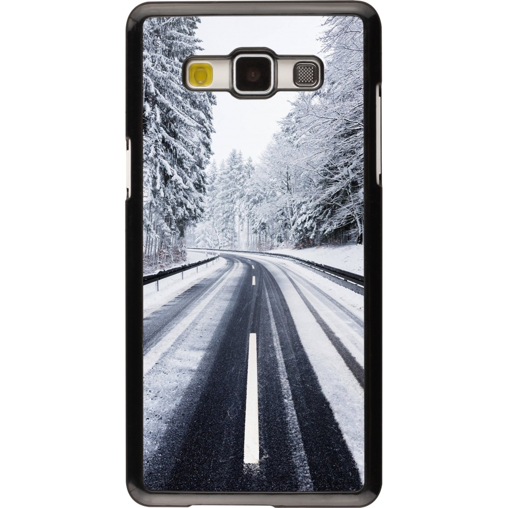 Samsung Galaxy A5 (2015) Case Hülle - Winter 22 Snowy Road
