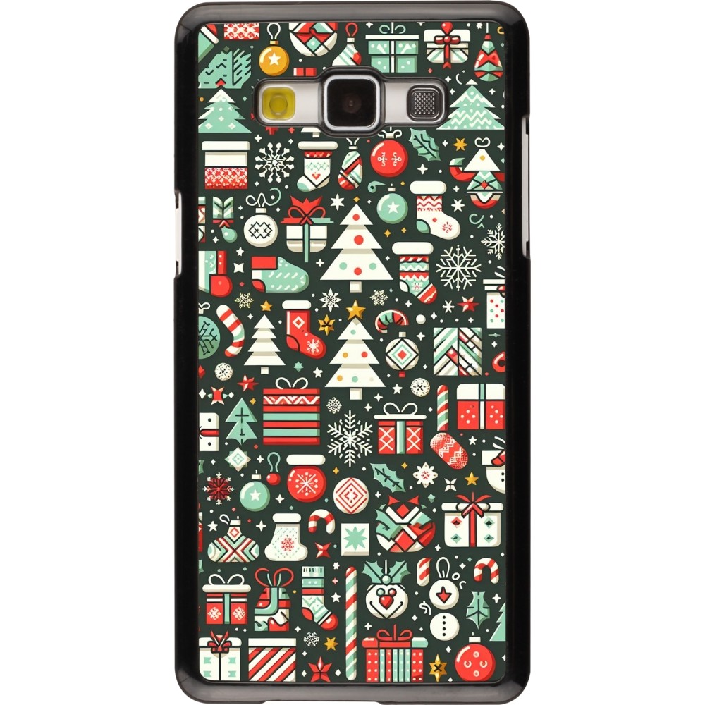 Samsung Galaxy A5 (2015) Case Hülle - Weihnachten 2023 Flachmuster