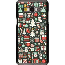 Samsung Galaxy A5 (2015) Case Hülle - Weihnachten 2023 Flachmuster