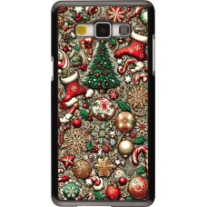 Samsung Galaxy A5 (2015) Case Hülle - Weihnachten 2023 Mikromuster