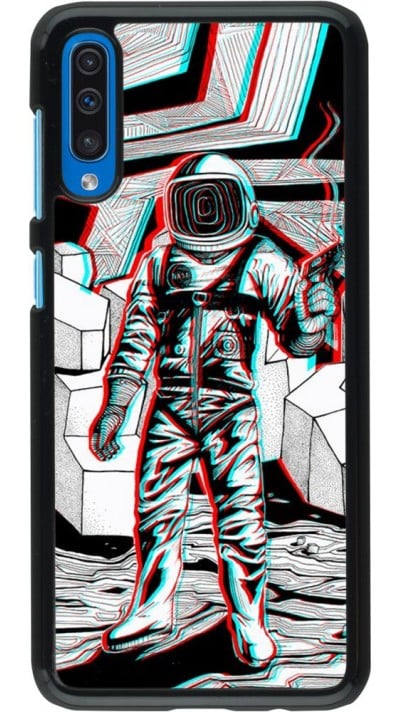 Hülle Samsung Galaxy A50 - Anaglyph Astronaut