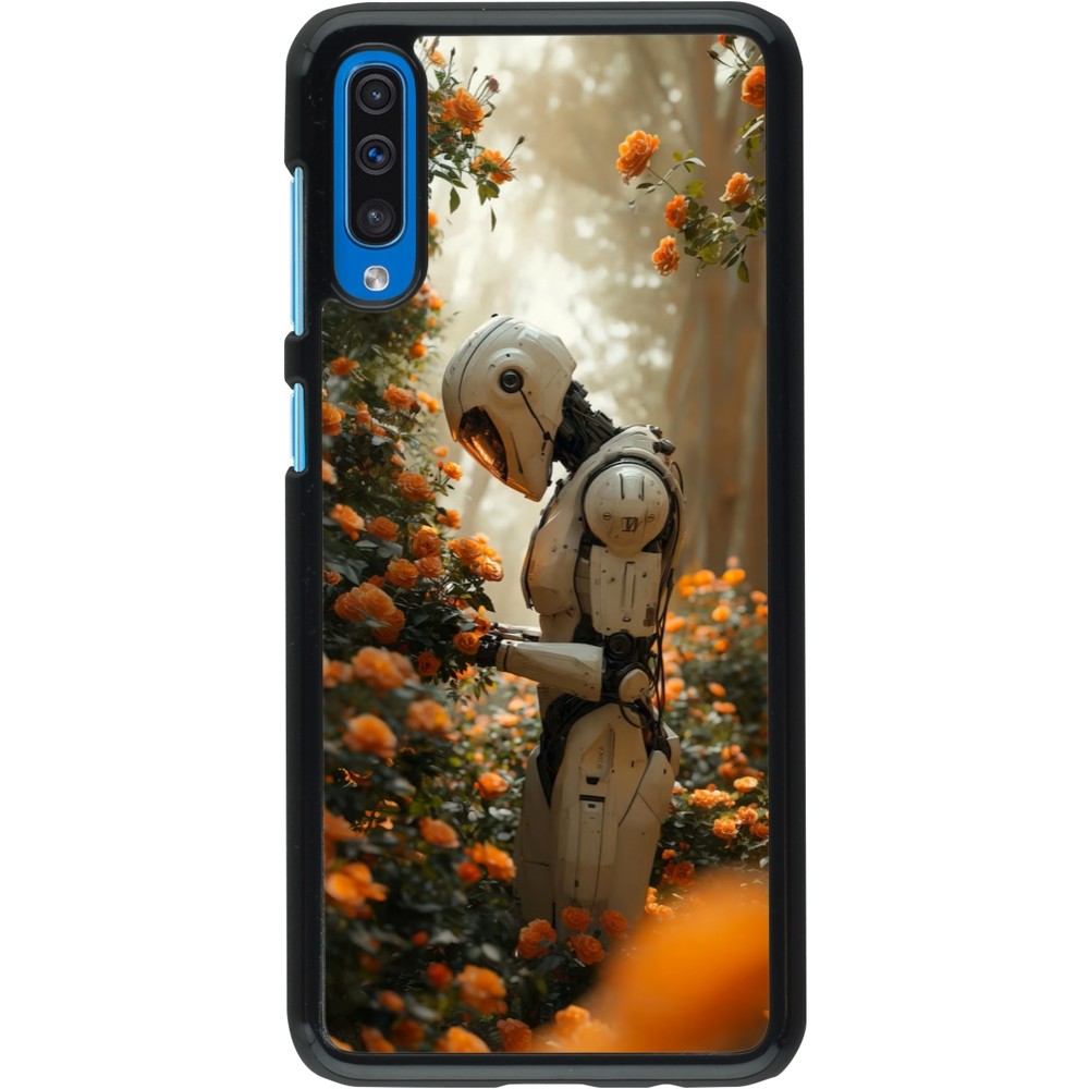 Samsung Galaxy A50 Case Hülle - Astronaut flowers 2025