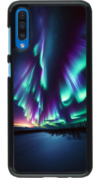 Samsung Galaxy A50 Case Hülle - Funkelndes Nordlicht