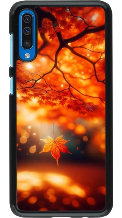 Samsung Galaxy A50 Case Hülle - Herbst Magisch Orange