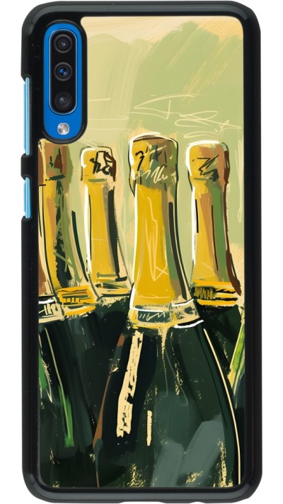 Samsung Galaxy A50 Case Hülle - Champagne Malerei
