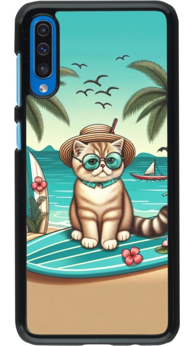 Coque Samsung Galaxy A50 - Chat Surf Style