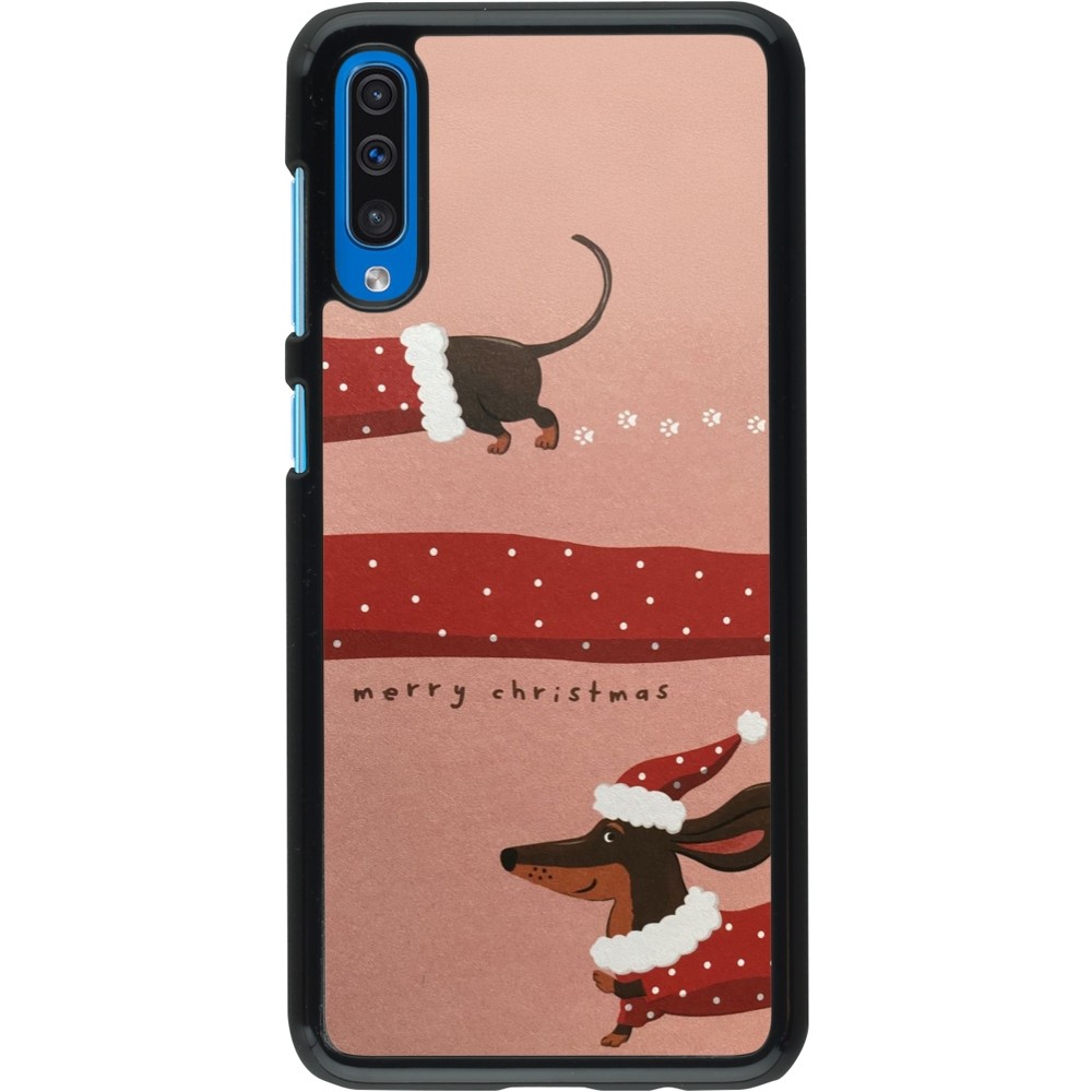 Coque Samsung Galaxy A50 - Christmas 25 Teckel Merry Xmas