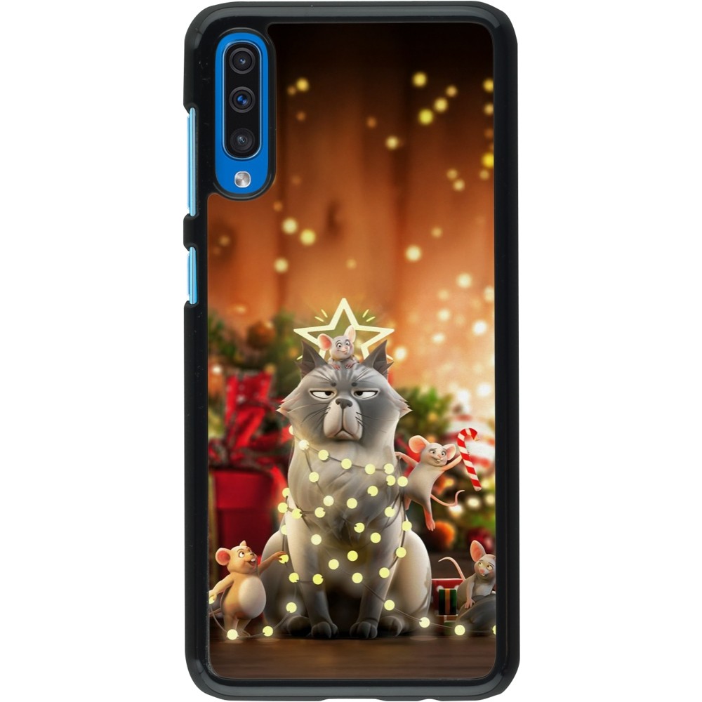 Coque Samsung Galaxy A50 - Christmas 25 Xmas Cat