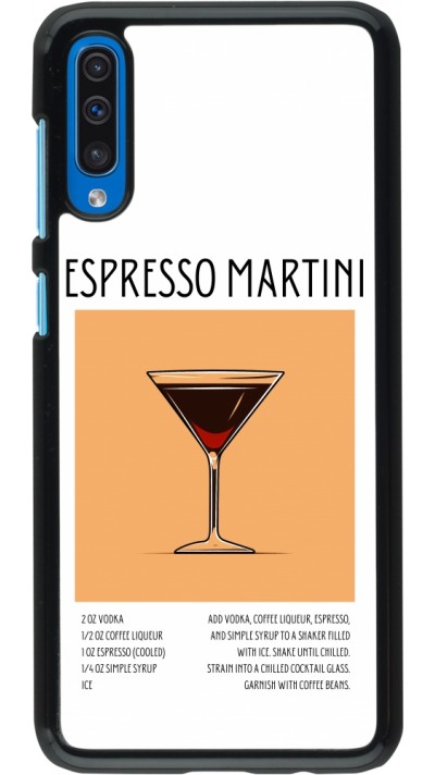 Samsung Galaxy A50 Case Hülle - Cocktail Rezept Espresso Martini