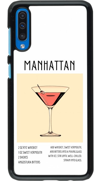 Samsung Galaxy A50 Case Hülle - Cocktail Rezept Manhattan