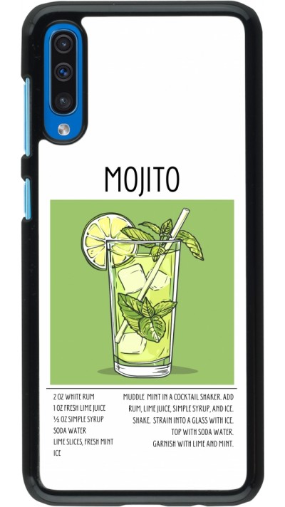 Samsung Galaxy A50 Case Hülle - Cocktail Rezept Mojito