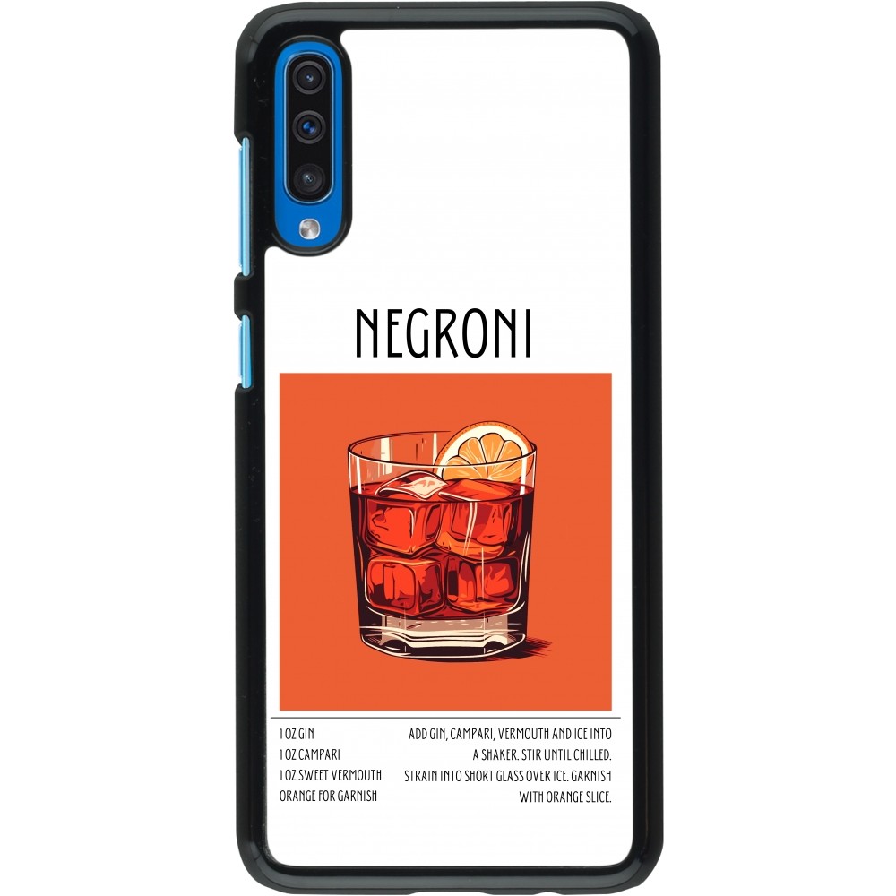 Coque Samsung Galaxy A50 - Cocktail recette Negroni