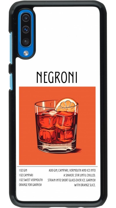 Samsung Galaxy A50 Case Hülle - Cocktail Rezept Negroni