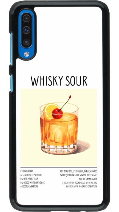 Samsung Galaxy A50 Case Hülle - Cocktail Rezept Whisky Sour