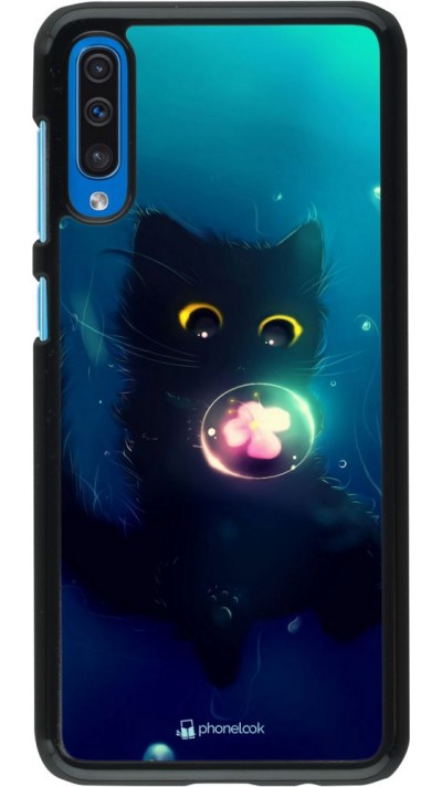 Coque Samsung Galaxy A50 - Cute Cat Bubble