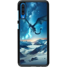 Coque Samsung Galaxy A50 - Dragon nocturne montagne