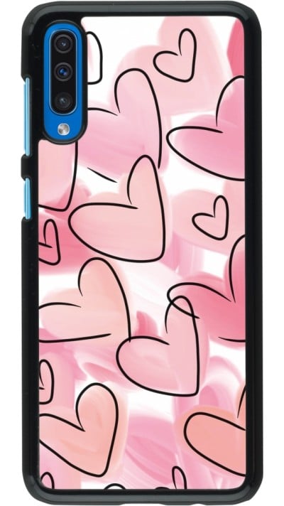 Coque Samsung Galaxy A50 - Easter 2023 pink hearts
