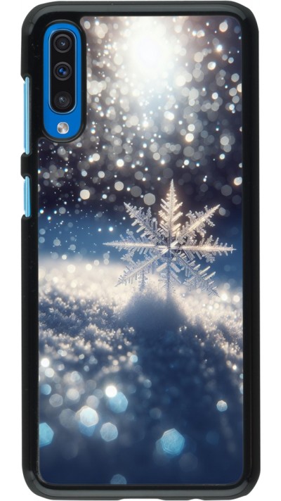 Samsung Galaxy A50 Case Hülle - Schneeflocke Solar Glanz